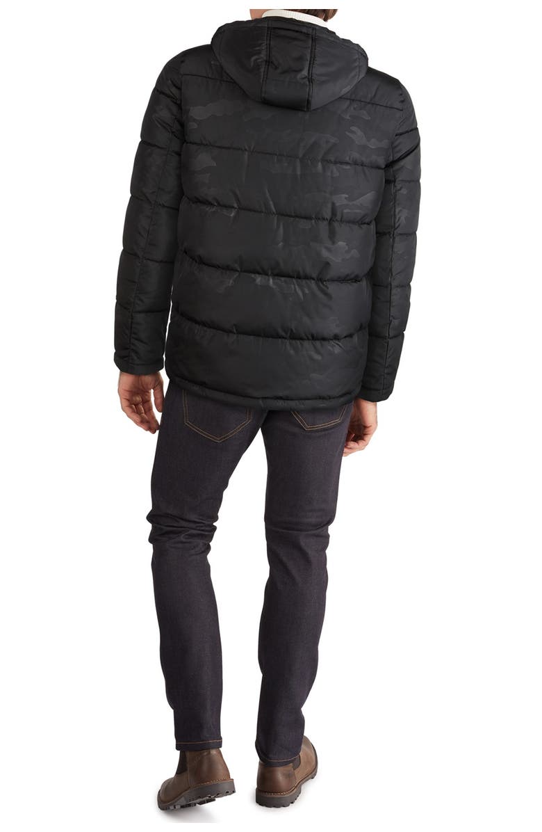 Kenneth Cole Camo Print Hooded Puffer Jacket, Alternate, color,