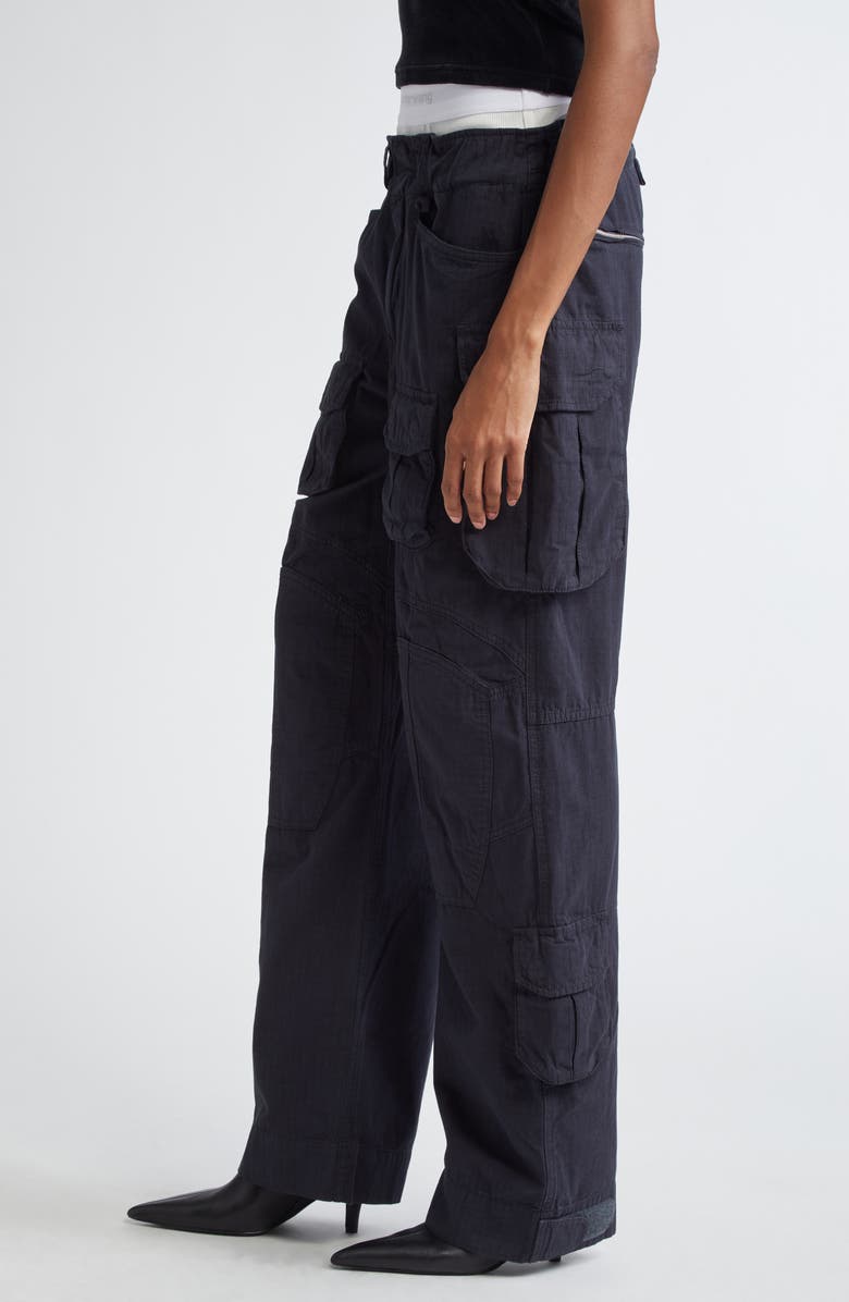 Alexander Wang Pre-Styled Brief Waistband Ripstop Cargo Pants, Alternate, color, 