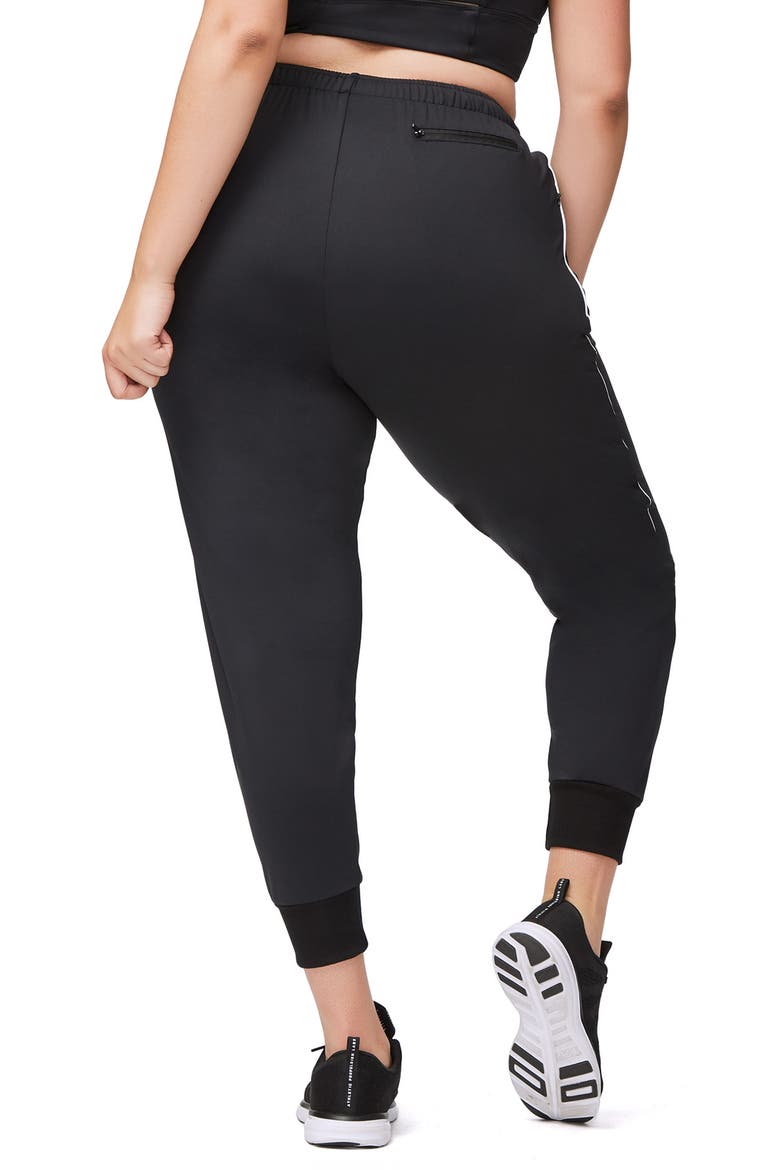 Piped Jogger Pants, Alternate, color, BLACK001