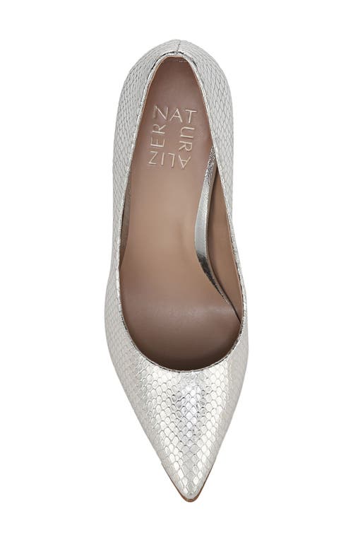 Naturalizer Anna Pointed Toe Pump In Silver