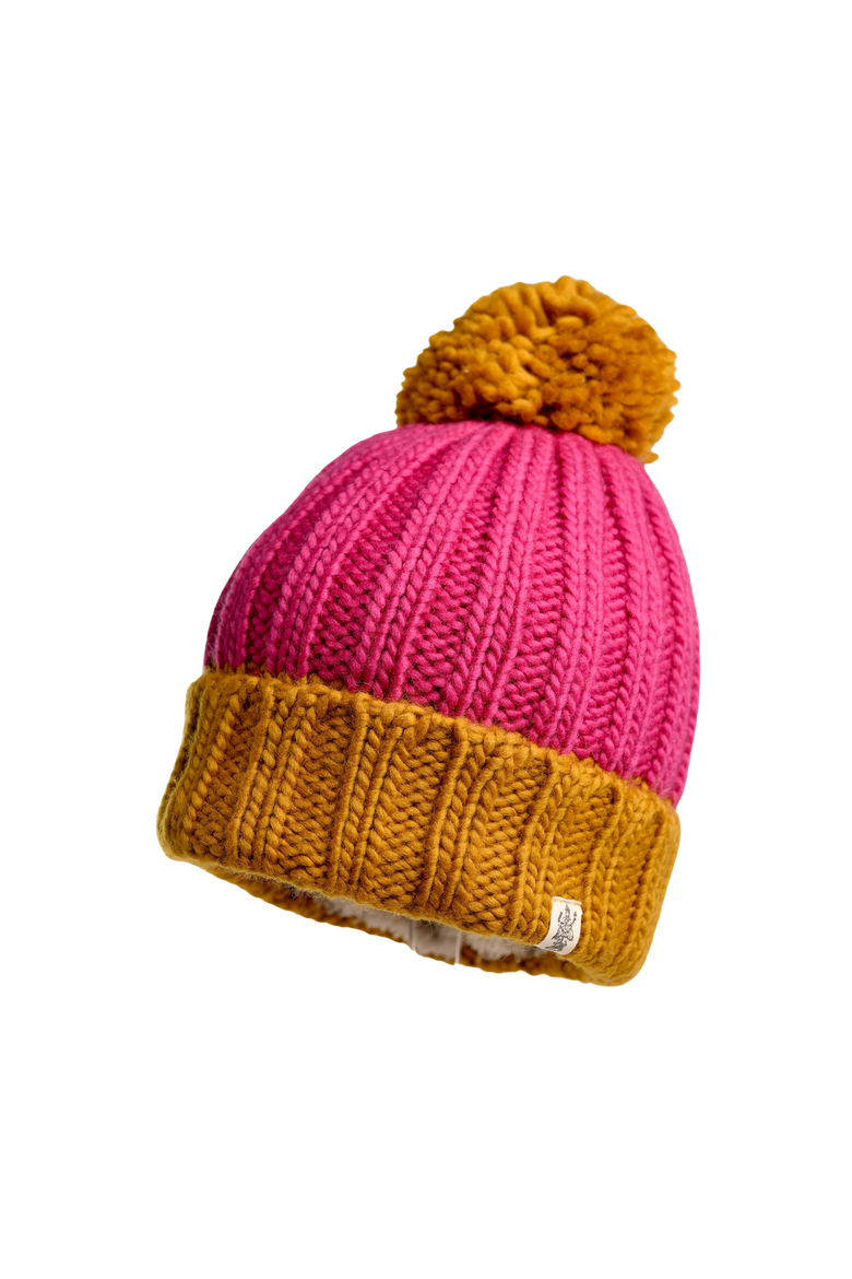 Cherry Pom Hat, Main, color, Honey/Pop Pink