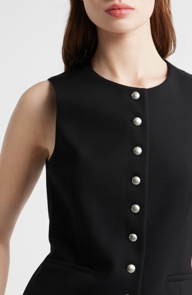 rag & bone Irina Ponte Knit Longline Vest, Alternate, color, 