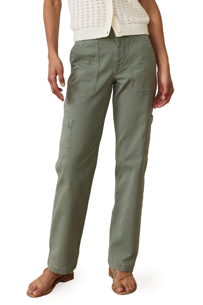 Aria Straight Leg Cargo Pants, Main, color, VINTAGE OLIVE