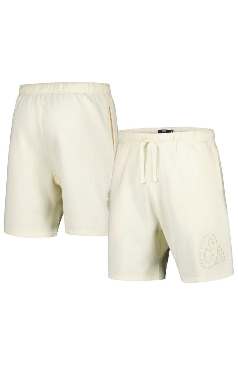 PRO STANDARD Men's Pro Standard Cream Baltimore Orioles Neutral Fleece Shorts, Main, color, Cream