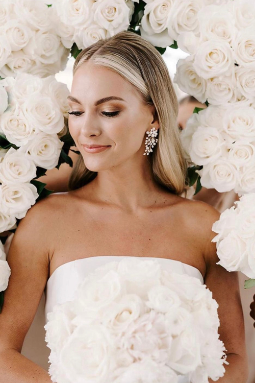 Untamed Petals Moore Freshwater Pearl Earrings In Gold