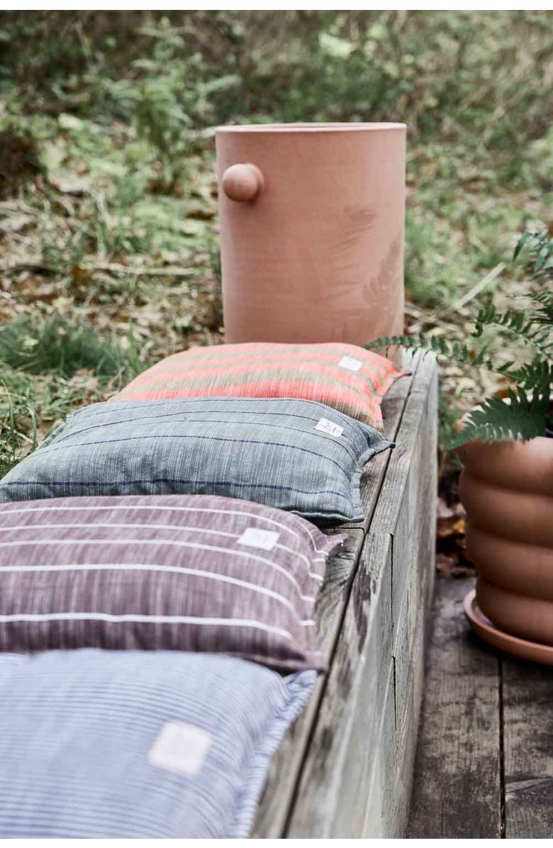 OYOY Kyoto Outdoor Cushion Square, Alternate, color, Olive