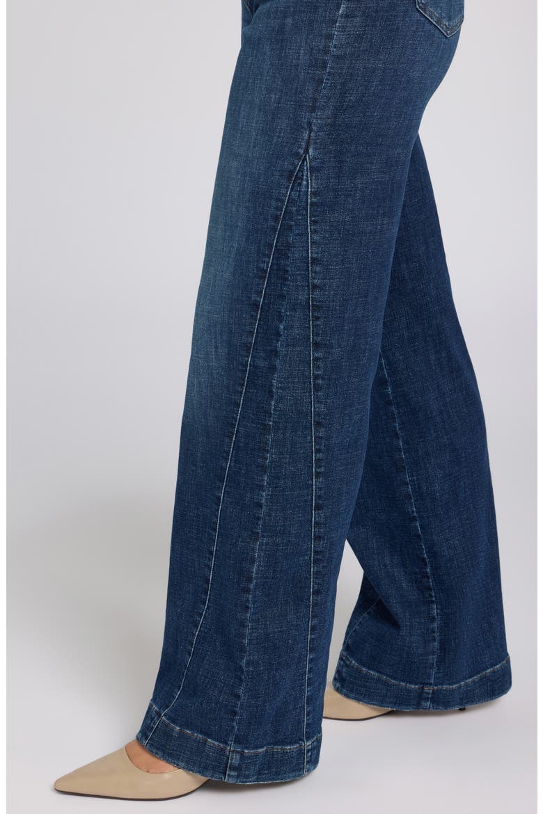 Teresa Godet Wide Leg Jeans, Alternate, color, SUNSET VILLA