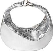 HYER GOODS Mini Leather Convertible Hobo Crescent Ring Bag