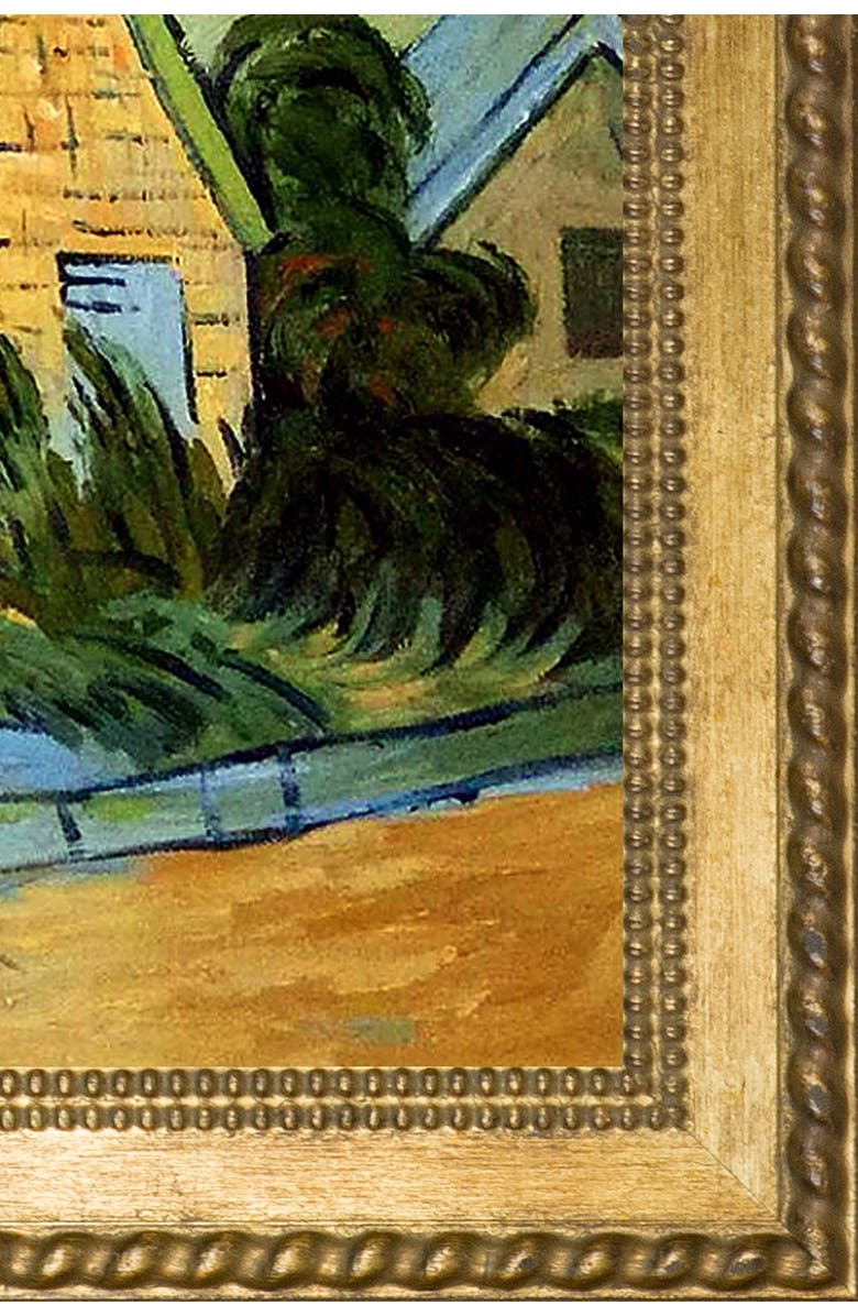 OVERSTOCK ART Thatched Houses in Cordville by Vincent Van Gogh Framed Hand Painted Oil Reproduction - 29" x 25", Alternate, color, 