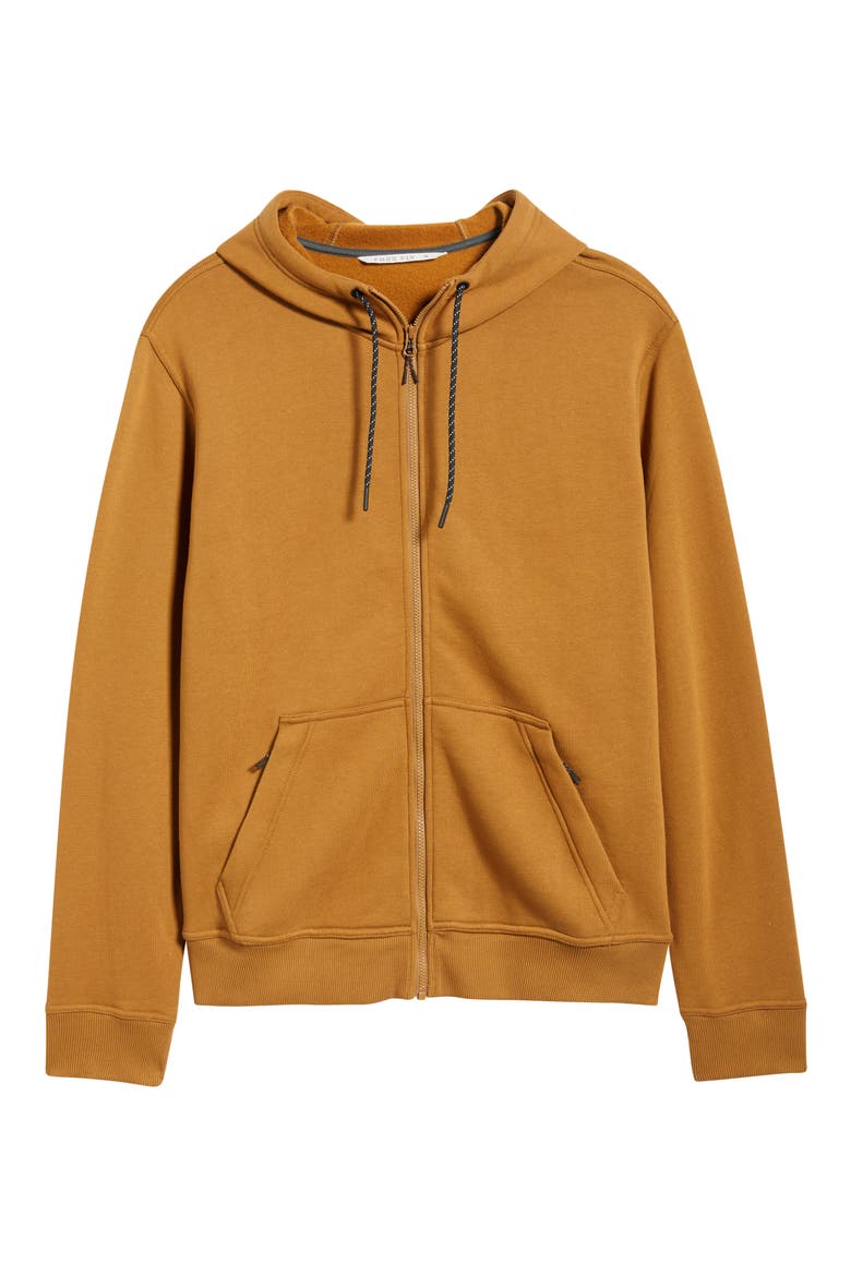 Northcoast Zip-Up Hoodie, Alternate, color, RUSSET