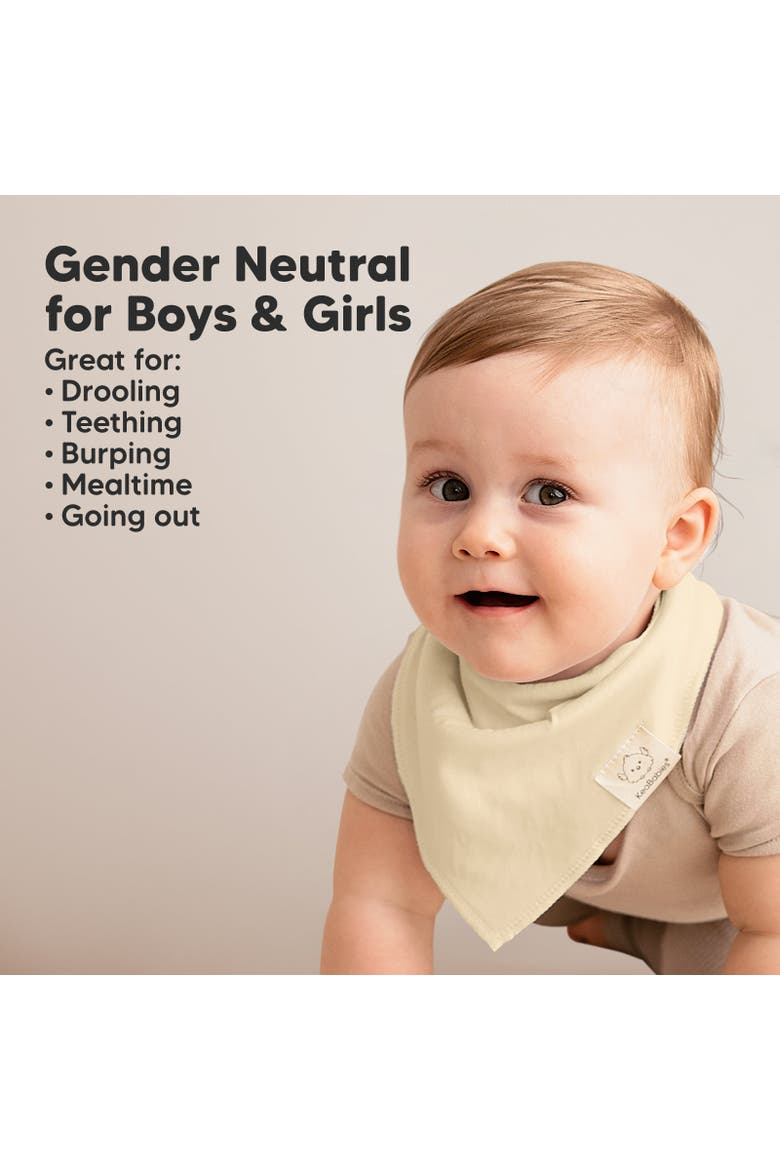 8-Pack Organic Bandana Bibs, Alternate, color, Butterflies
