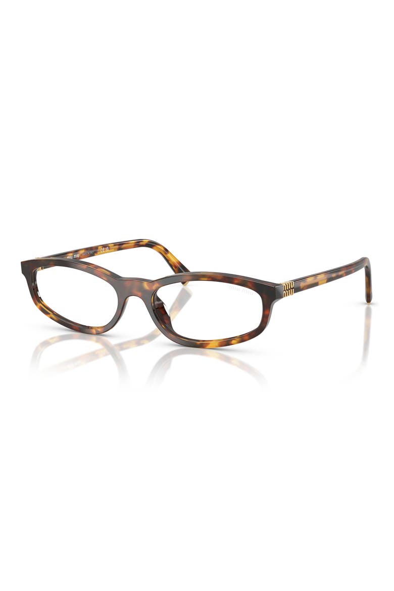 54mm Irregular Sunglasses, Alternate, color, HONEY HAVANA / CLEAR