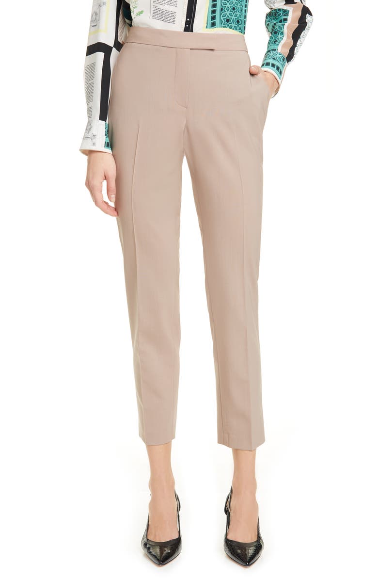 Judith & Charles Clive Ankle Stretch Wool Trousers, Main, color,