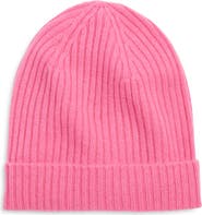 Nordstrom Cashmere Rib Cuff Beanie