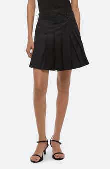 Pleated Wool Skort