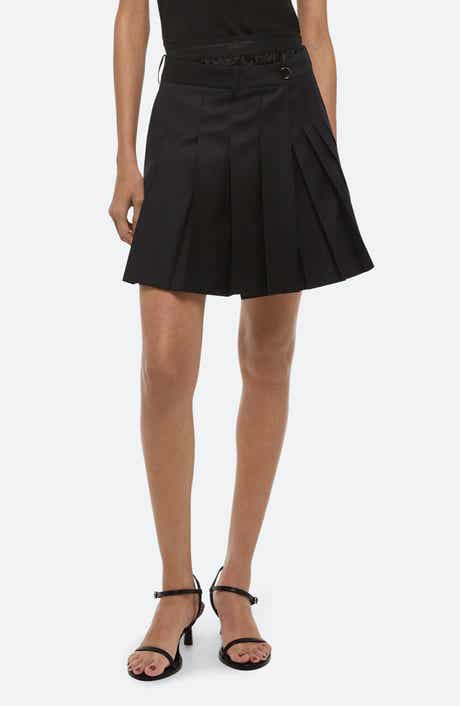 Pleated Wool Skort