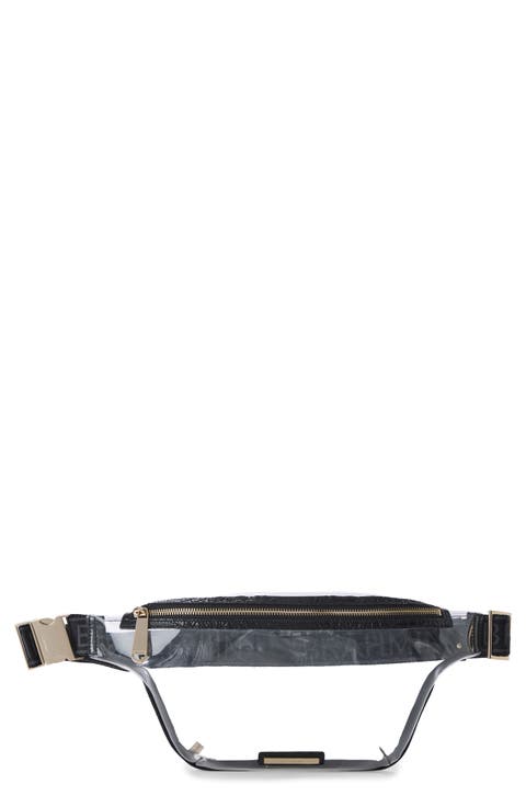 Harker Clear Leather Trim Belt Bag