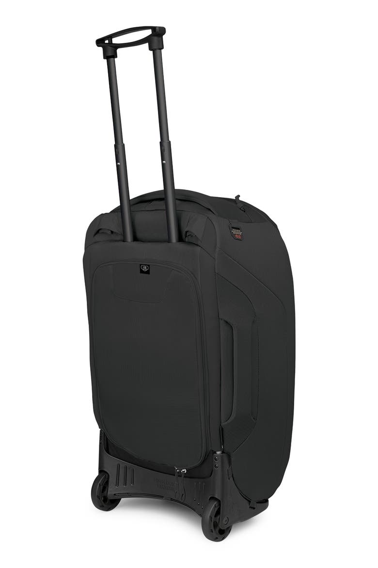Sojourn 25-Inch 60-Liter Wheeled Recycled Nylon Travel Pack, Alternate, color, BLACK