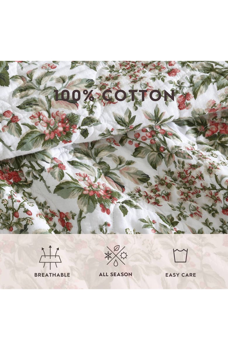 Laura Ashley Bramble Quilt & Sham Set, Alternate, color,