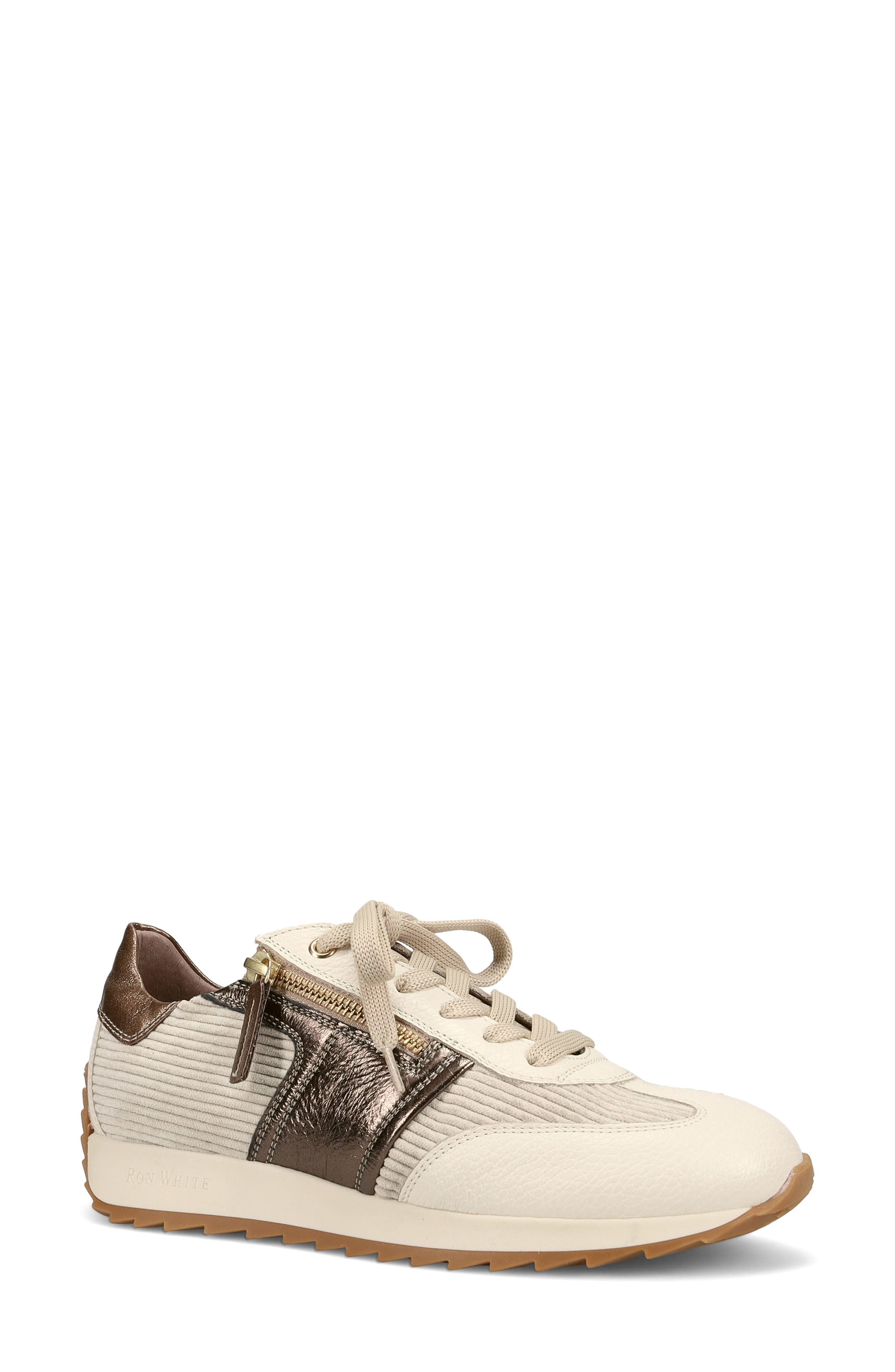 Ron White Zuri Sneaker, Main, color, Ivory