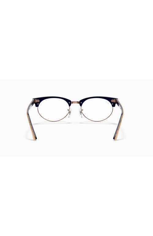 Ray Ban Ray-ban 52mm Oval Optical Glasses In Gold