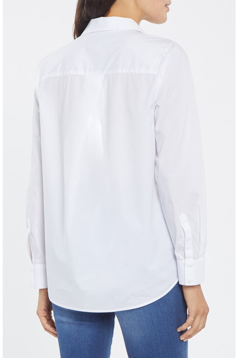 Everyday Cotton Long Sleeve Button-Up Shirt, Alternate, color, OPTIC WHITE