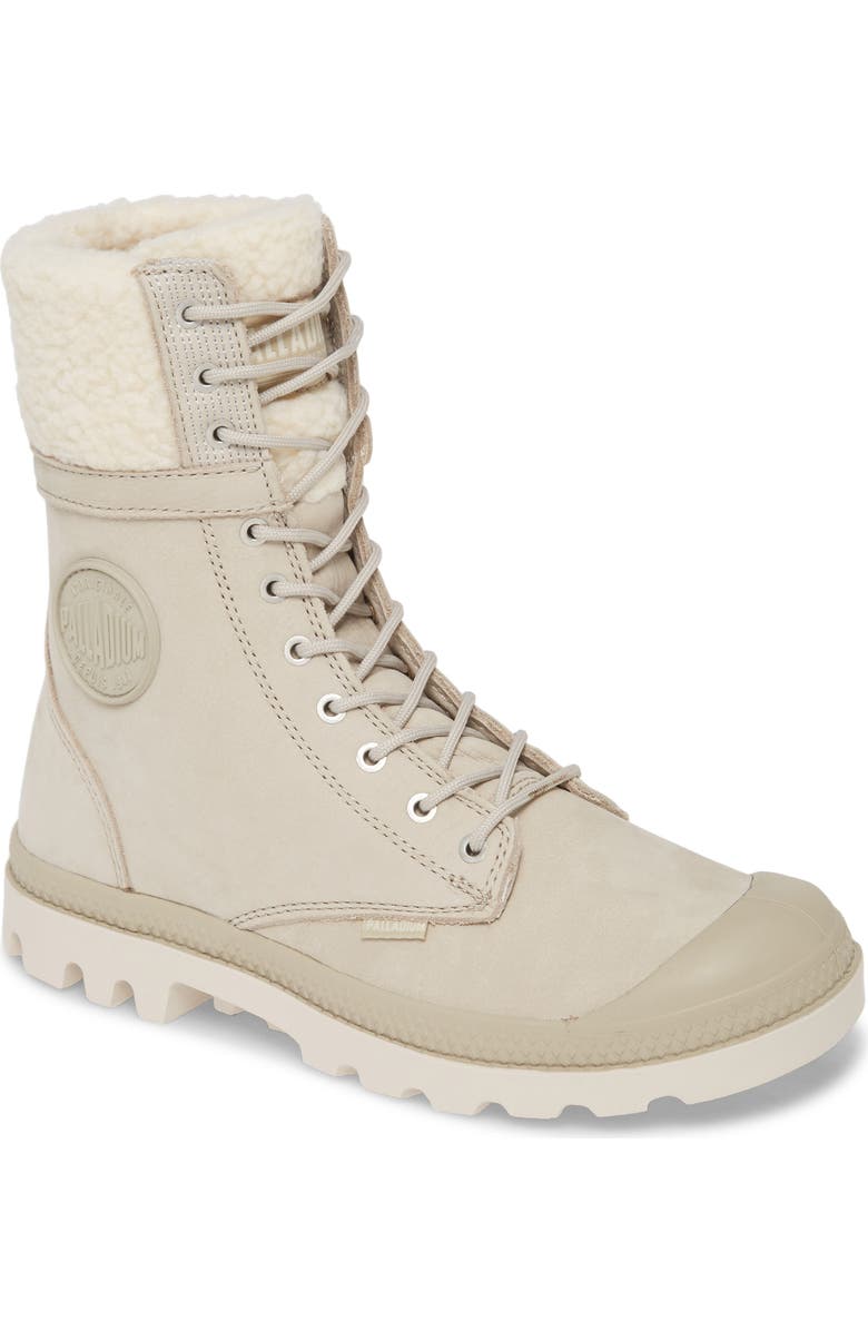 Palladium Baggy Pilot Faux Shearling Lined Boot, Main, color,