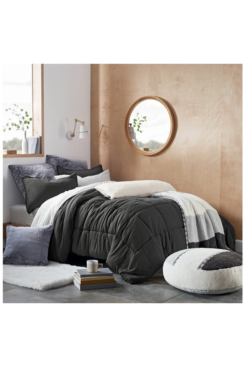 Devon Comforter & Sham Set, Alternate, color, CHARCOAL