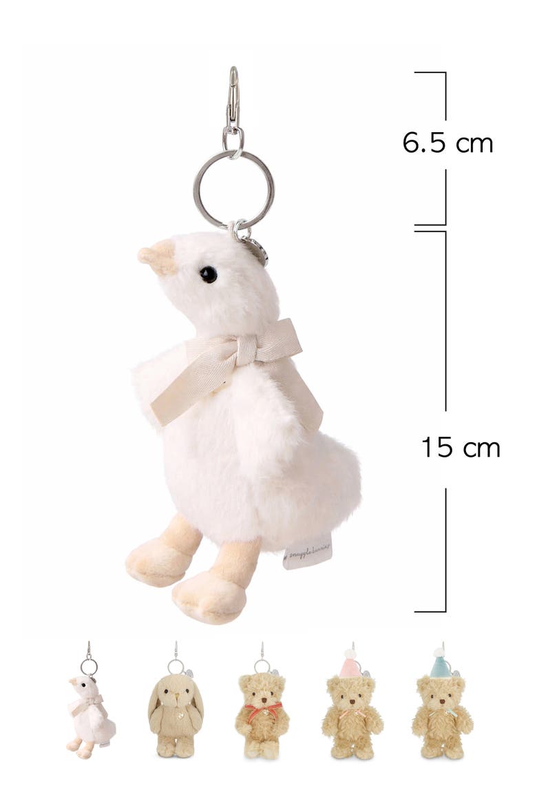 Rosie the Duck 6" Keychain with Bow, Alternate, color, Off white