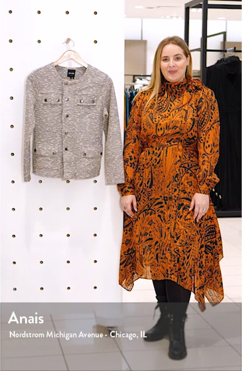 The Ritz Metallic Thread Cotton Blend Jacket, sales video thumbnail