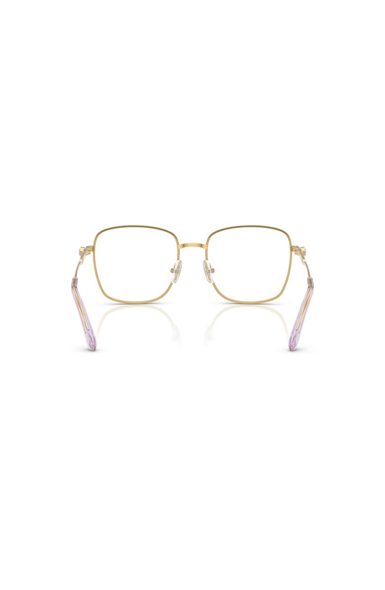 Swarovski 55mm Square optical glasses, Alternate, color, Gold