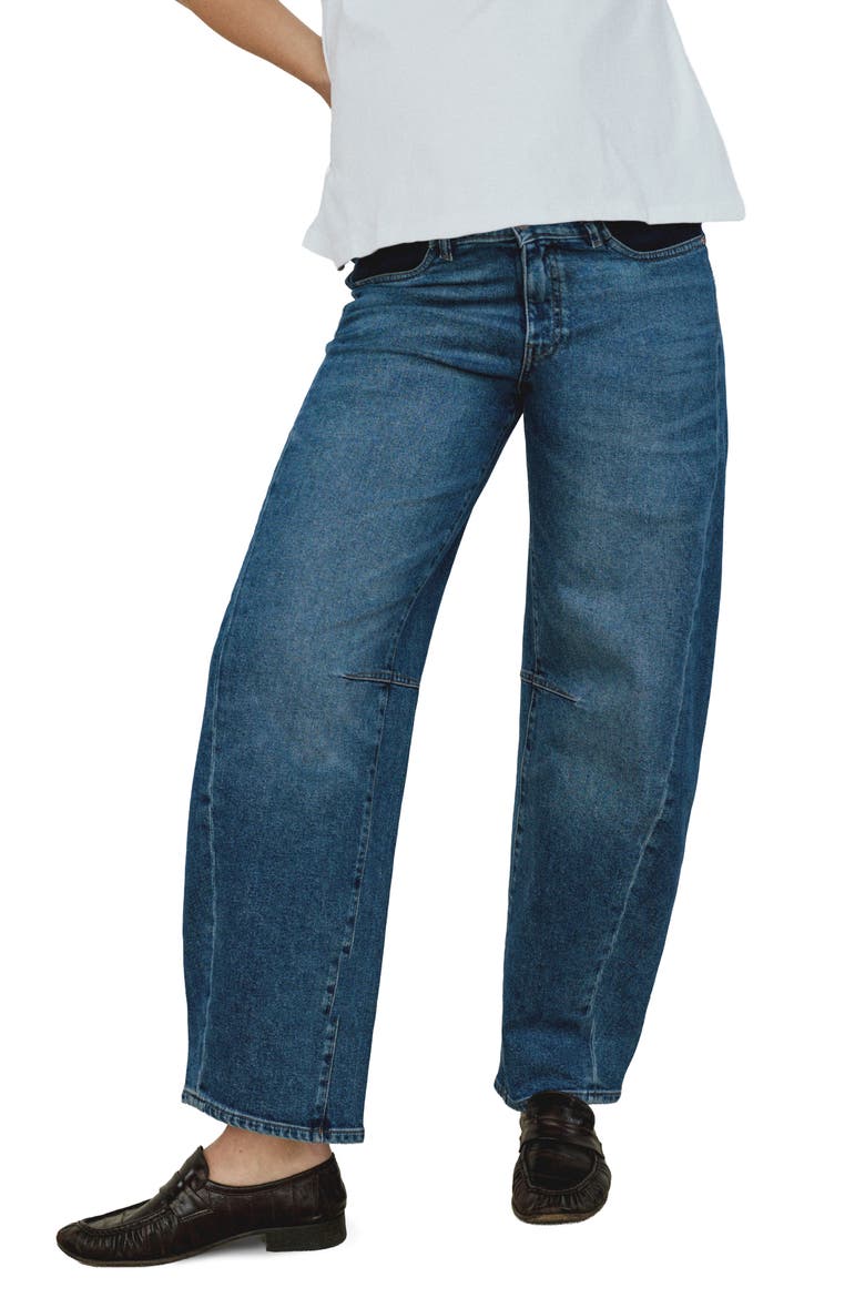 Micro Barrel Maternity Jeans, Main, color, NORTH CURRENT