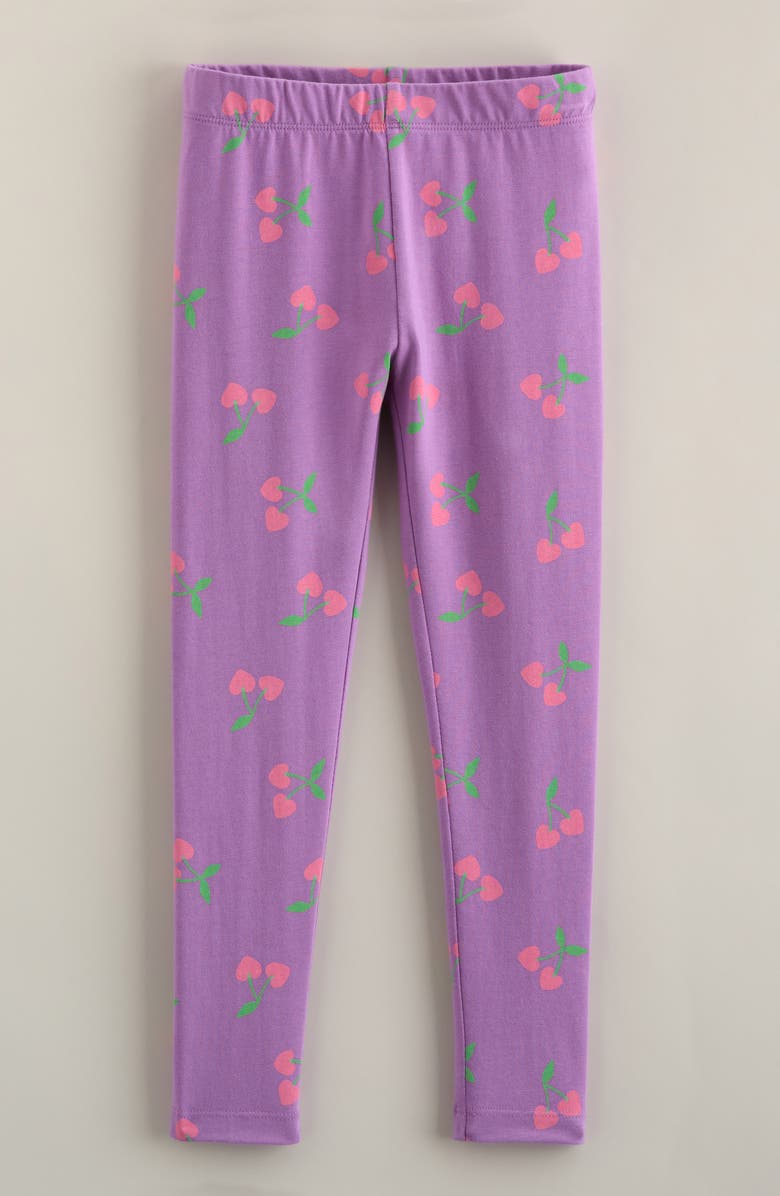 Tucker + Tate Kids' Core Leggings, Main, color, Purple Foxglove Cherry Hearts