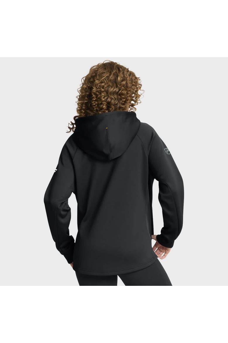 Women's Fanatics Black Boston Bruins Authentic Pro Rink Raglan Full-Zip Hoodie, Alternate, color, Black