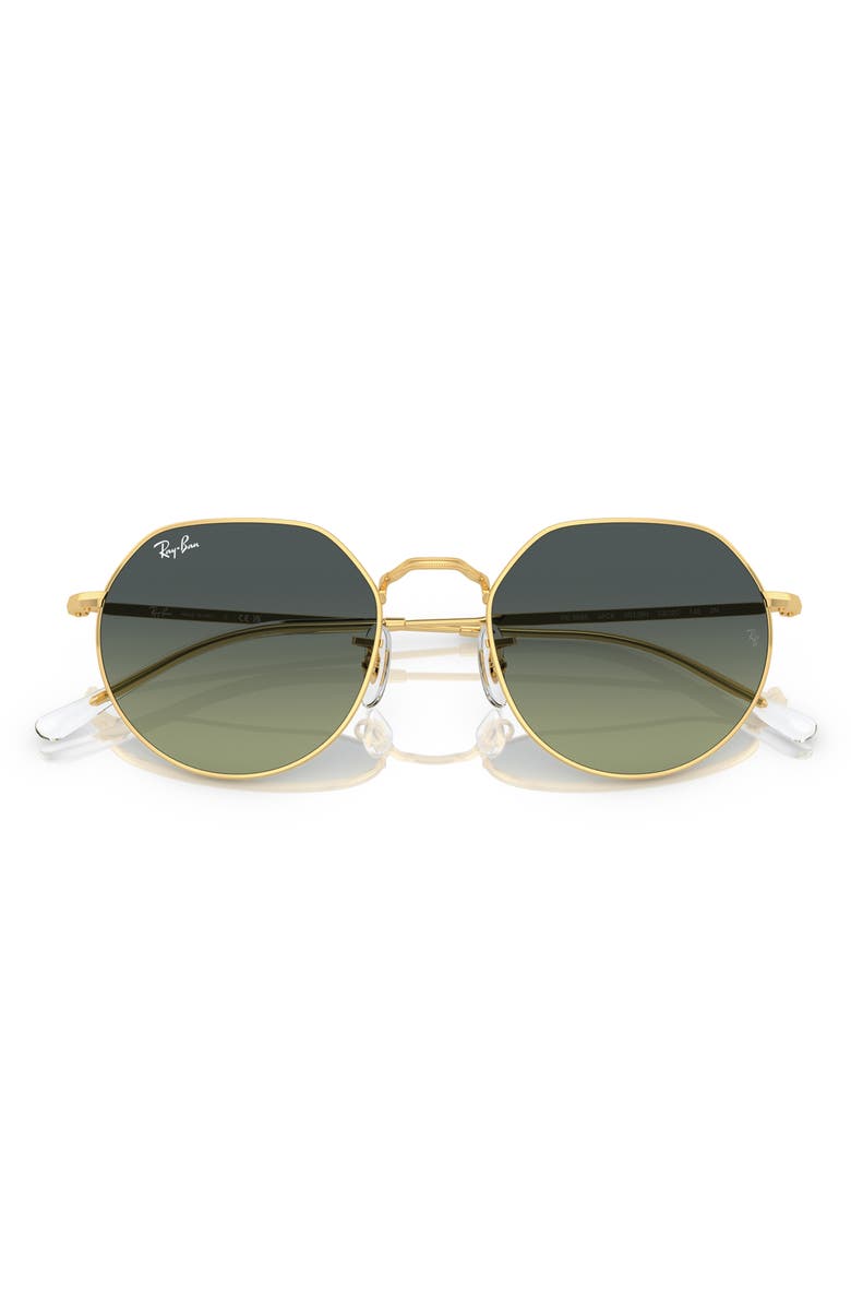 Ray-Ban 51mm Round Sunglasses, Alternate, color, Gold Flash
