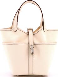 Pre-Owned Hermes Cargo Picotin Lock Bag Canvas and Swift PM