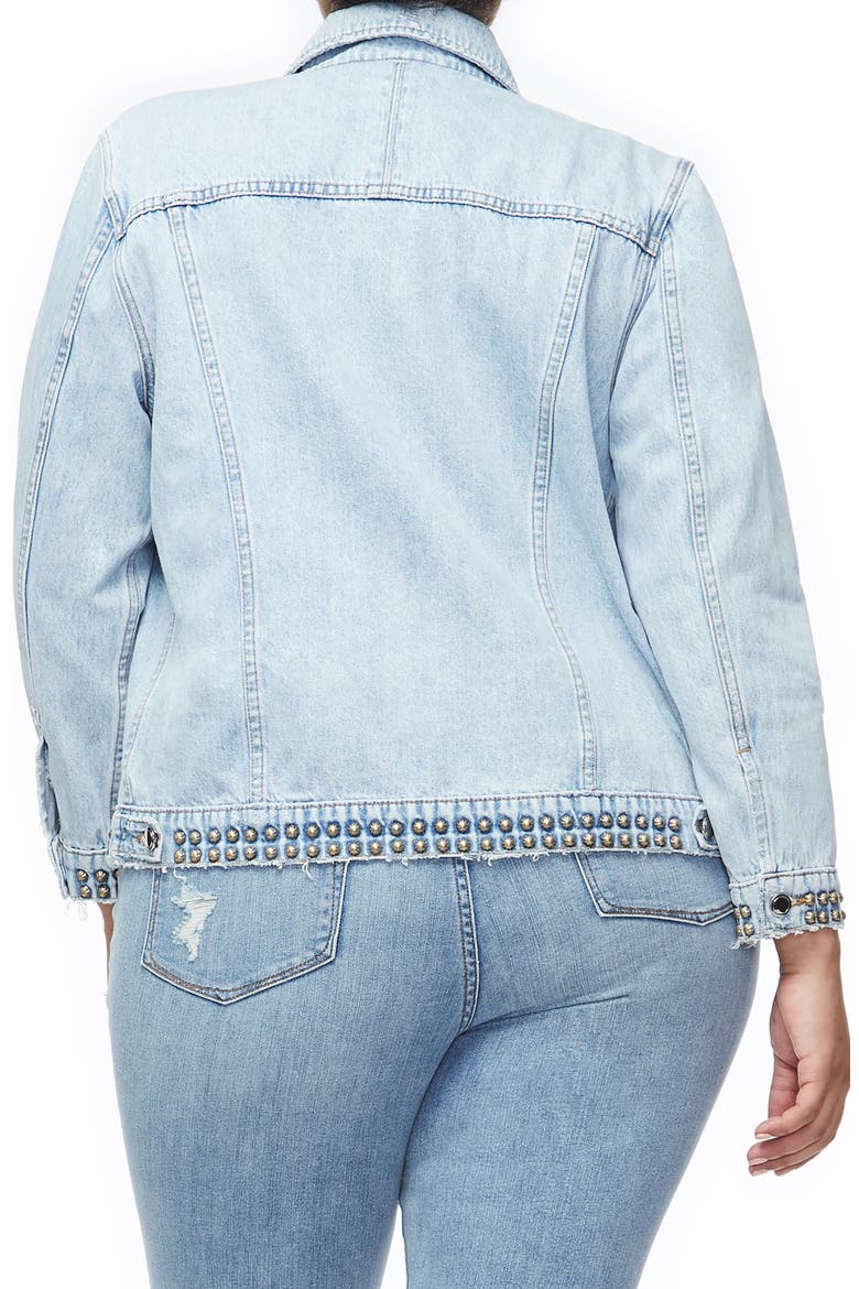 Boyfriend Denim Jacket, Alternate, color, BLUE215