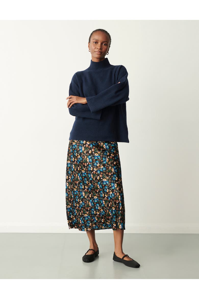 Mandy Floral Midi Skirt, Alternate, color, Ditsy Floral