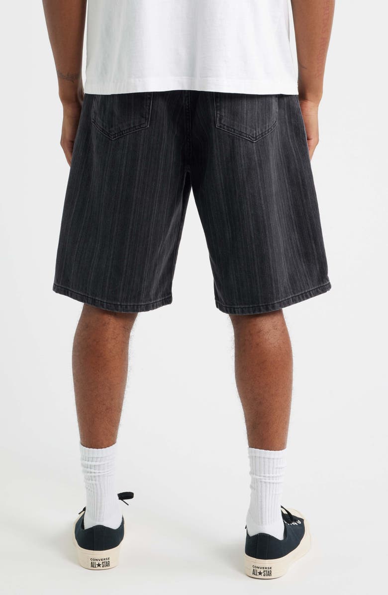 Carhartt Work In Progress Rylan Loose Fit Stripe Cotton Denim Shorts, Alternate, color, Rylan Stripe Black Stone
