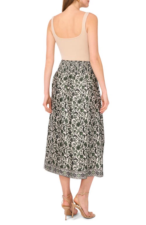 Two By Vince Camuto Smocked Waist Skirt In Green