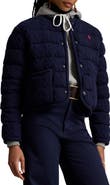 Polo Ralph Lauren Padded Cable Stitch Wool & Cashmere Puffer Jacket