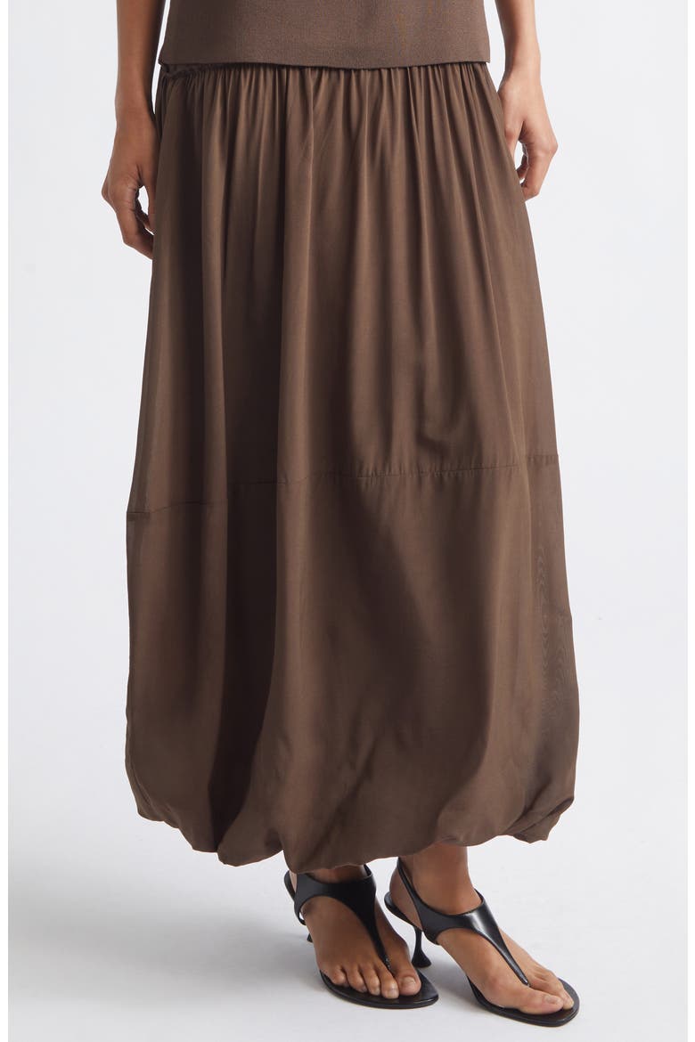 Strapless Balloon Hem Dress, Alternate, color, CEDAR