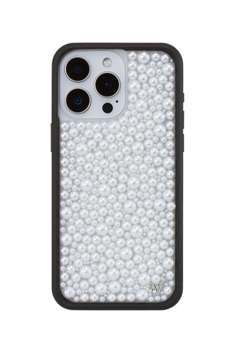 White Pearl iPhone Case, Alternate, color, White