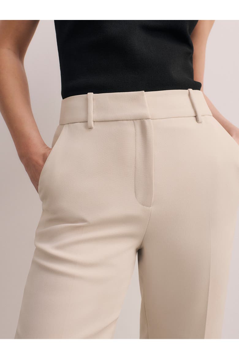 High-Rise Tailored Ankle Trousers, Alternate, color, Neutral