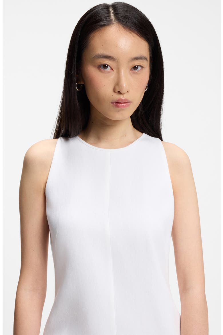 Dinderal Linen Blend Minidress, Alternate, color, BRIGHT WHITE