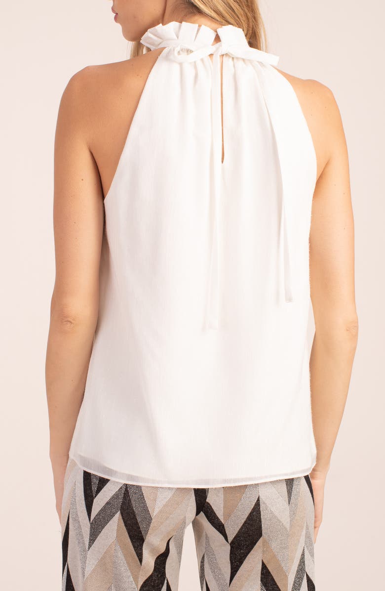 Trina Turk Playful Halter Neck Top, Alternate, color, Winter White
