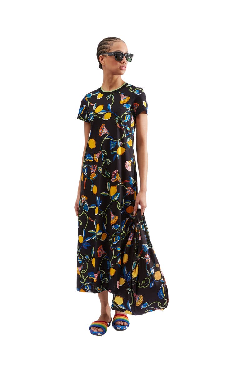 La DoubleJ Sporty Swing Dress Borboni Black, Main, color, Borboni Black