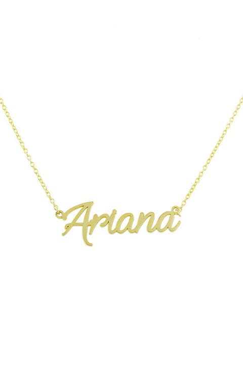 Custom Cursive Nameplate Necklace