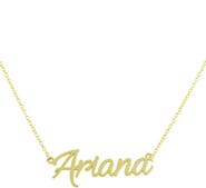THE SIS KISS Custom Cursive Nameplate Necklace
