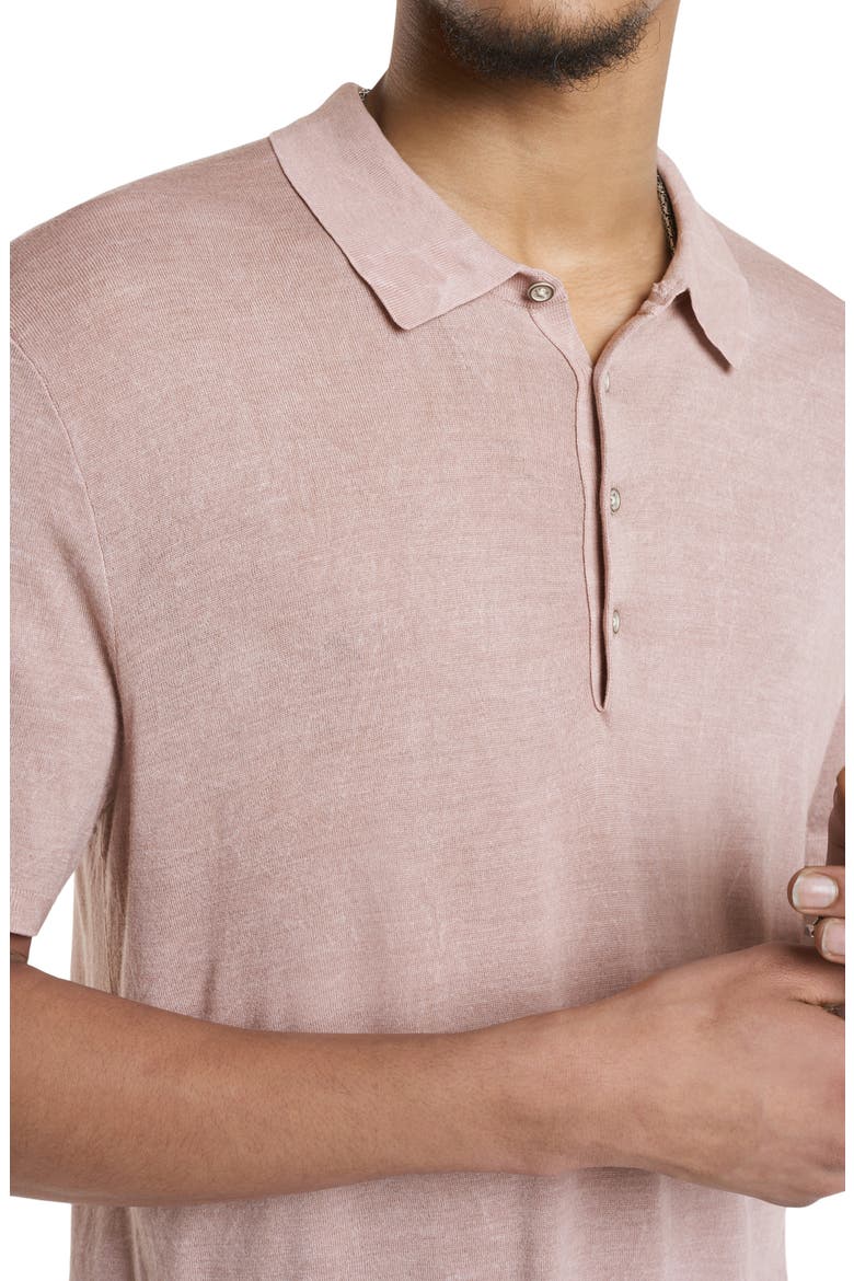Chatham Regular Fit Textured Wool Blend Polo, Alternate, color, ANTIQUE PINK